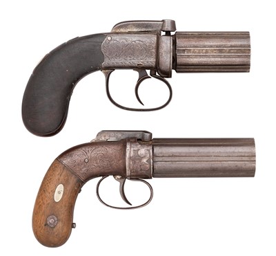 Lot 498 - A U.S. ALLEN'S PATENT PERCUSSION PEPPERBOX REVOLVER