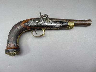 Lot 512 - A 20 BORE CONTINENTAL PERCUSSION PISTOL