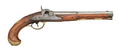 Lot 514 - A 28 BORE GERMAN PERCUSSION PISTOL BY SCHWALBACH Ã€ HANAU