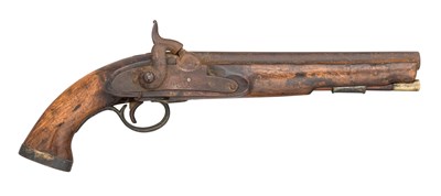 Lot 517 - A 22 BORE PERCUSSION EAST INDIAN COMPANY SEA SERVICE PISTOL BY PRITCHETT