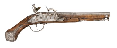 Lot 534 - A 50 BORE CENTRAL ITALIAN SNAPHAUNCE PISTOL