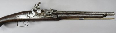 Lot 537 - A 20 BORE SNAPHAUNCE PISTOL IN SECOND QUARTER OF THE 17TH CENTURY STYLE; AND THREE FURTHER PISTOLS