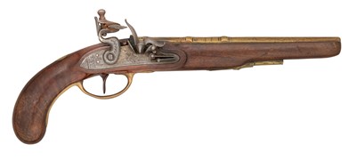 Lot 541 - A 50 BORE PISTOL BY HILLCOX