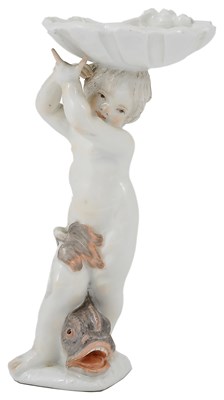 Lot 15 - A MEISSEN FIGURAL SALT