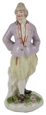 Lot 6 - A MEISSEN MINIATURE FIGURE OF A FRIESIAN SAILOR