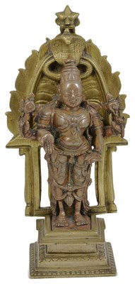 Lot 153 - A SHRINE DEPICTING VISHNU