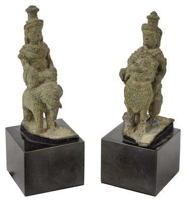 Lot 170 - TWO KHMER FIGURES OF HINDU DEITIES