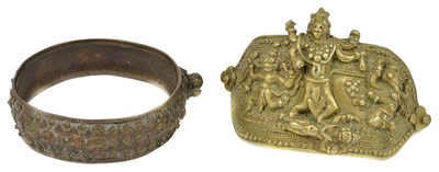 Lot 180 - A BAZUBAND AND A BRACELET