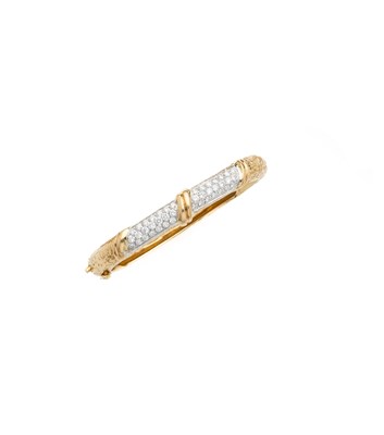 Lot 358 - DIAMOND BANGLE