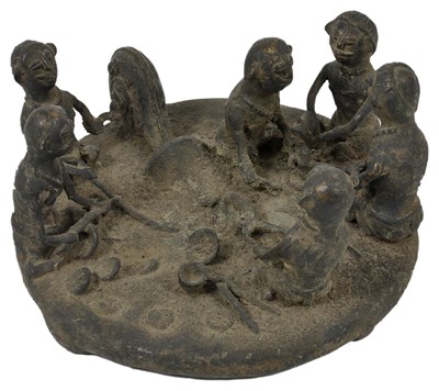 Lot 197 - A TRIBAL GROUP DEPICTING VILLAGE METALWORKERS