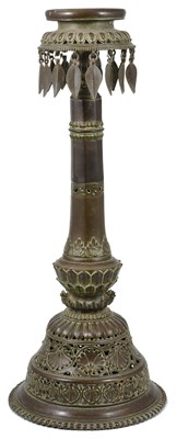 Lot 212 - A TEMPLE LAMPSTAND