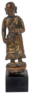 Lot 217 - A FIGURE OF A MONK