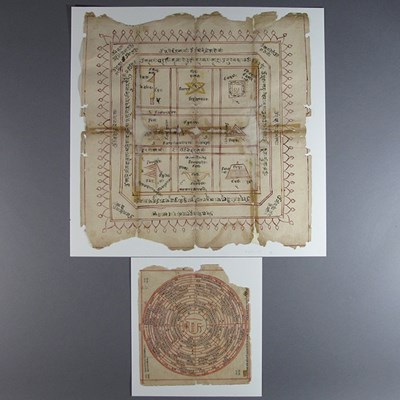 Lot 257 - FOUR RITUAL DIAGRAMS (YANTRA)