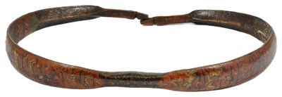 Lot 278 - A QAJAR LACQUERED WOOD ARCHER'S BOW