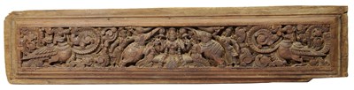 Lot 290 - A WOOD DOOR LINTEL PANEL