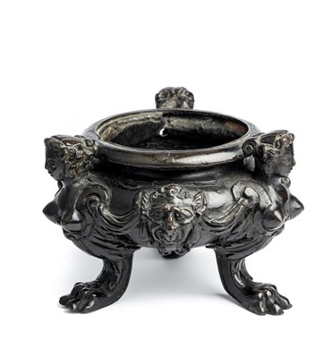 Lot 66 - AN ITALIAN BRONZE INKWELL, VENICE, 17TH CENTURY