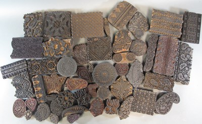 Lot 299 - A COLLECTION OF TEXTILE PRINTING BLOCKS