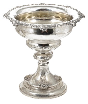 Lot 369 - A GERMAN SILVER PEDESTAL BOWL