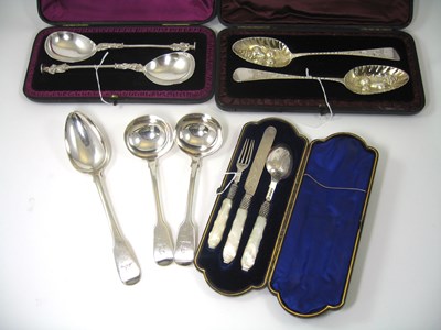 Lot 382 - VARIOUS ITEMS OF USEFUL AND DECORATIVE TABLE SILVER