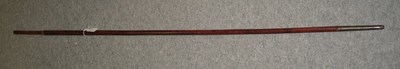 Lot 491 - A GEORGE III GOLD-MOUNTED GENTLEMAN'S LONG CANE