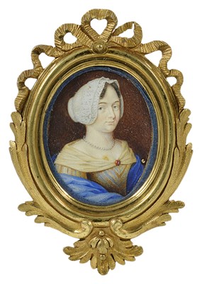 Lot 507 - A PORTRAIT MINIATURE OF A GENTLEMAN