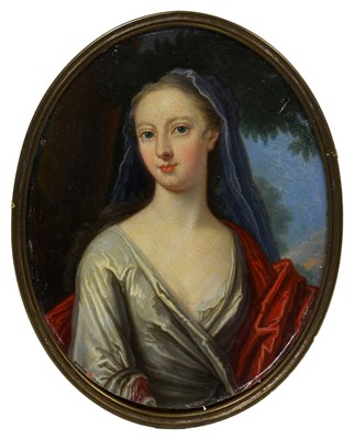 Lot 514 - A PORTRAIT MINIATURE OF A LADY