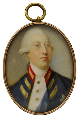 Lot 520 - ~A PORTRAIT MINIATURE OF KING GEORGE III