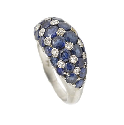 Lot 560 - SAPPHIRE AND DIAMOND RING, VAN CLEEF & ARPELS