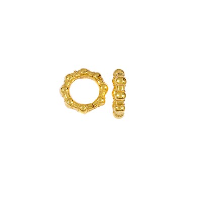 Lot 562 - PAIR OF MINOAN INSPIRED HOOP EARCLIPS