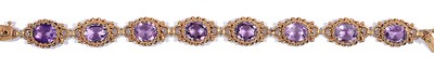 Lot 584 - AMETHYST BRACELET