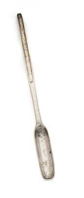 Lot 97 - A GEORGE II SILVER MARROW SCOOP, WILLIAM SOAME, LONDON, CIRCA 1740