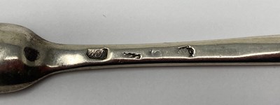 Lot 97 - A GEORGE II SILVER MARROW SCOOP, WILLIAM SOAME, LONDON, CIRCA 1740