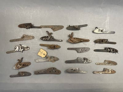 Lot 162 - A QUANTITY OF DETACHED SIDE-HAMMER PERCUSSION OR BREECH LOADING LOCK-PLATES, SECOND HALF OF THE 19TH CENTURY