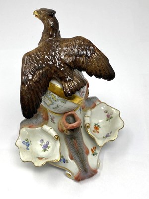 Lot 18 - A MEISSEN NOVELTY INKSTAND, LATE 19TH CENTURY