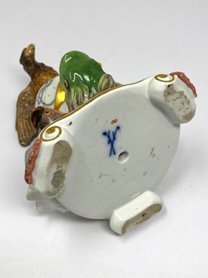 Lot 18 - A MEISSEN NOVELTY INKSTAND, LATE 19TH CENTURY