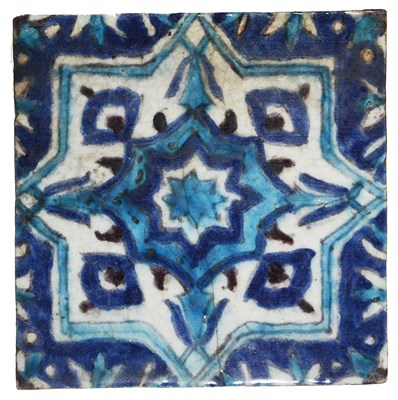 Lot 142 - A DAMASCUS TILE, OTTOMAN SYRIA, 18TH CENTURY