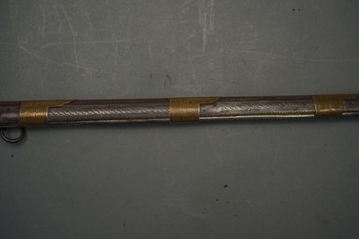 Lot 72 - A 22 BORE ALBANIAN MIQUELET-LOCK MUSKET, SECOND QUARTER OF THE 19TH CENTURY