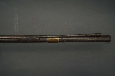 Lot 72 - A 22 BORE ALBANIAN MIQUELET-LOCK MUSKET, SECOND QUARTER OF THE 19TH CENTURY