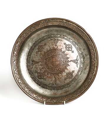 Lot 160 - A TINNED COPPER DISH, OTTOMAN EMPIRE, 18TH CENTURY