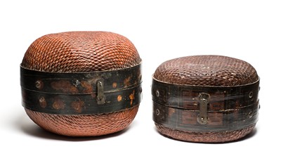 Lot 172 - TWO BAMBOO BOXES, INDONESIA, 20TH CENTURY