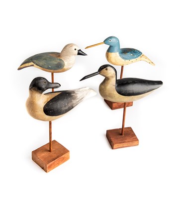 Lot 204 - ATTRIBUTED TO GUY TAPLIN (BORN 1939): FOUR BIRD FIGURES