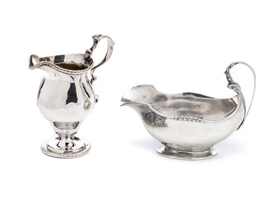 Lot 237 - A CONTINENTAL SILVER SAUCEBOAT, PROBABLY BELGIAN, EARLY 20TH CENTURY