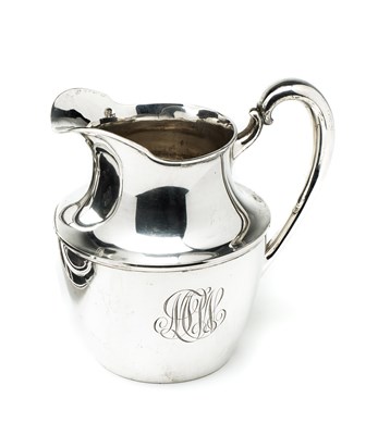 Lot 245 - AN AMERICAN SILVER WATER JUG, R. WALLACE & SONS MFG. CO., EARLY 20TH CENTURY