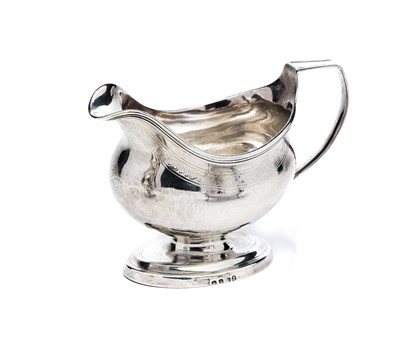 Lot 288 - A GEORGE III SILVER MILK JUG, LONDON, 1803