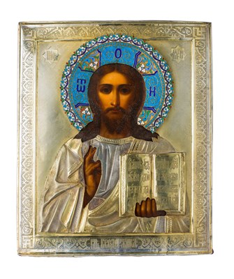 Lot 329 - A RUSSIAN ICON, SYLVESTER GERASIMOVICH VOLKOV, MOSCOW, 1898-1908