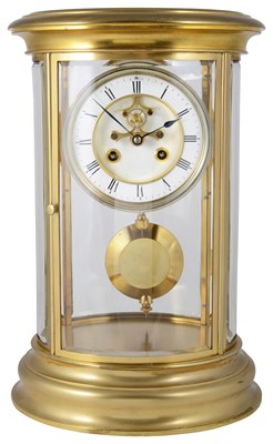 Lot 353 - A FRENCH FOUR-GLASS TABLE CLOCK, LATE 19TH CENTURY