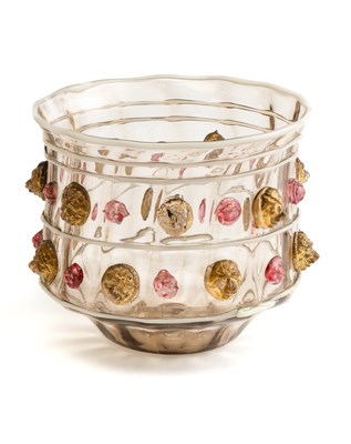 Lot 14 - A CONTINENTAL GLASS BOWL