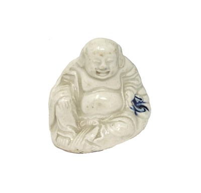 Lot 21 - A CHINESE SOFT PASTE FIGURE OF BUDAI