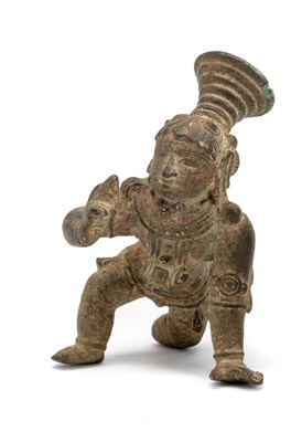 Lot 77 - A VIJAYANAGAR BRONZE FIGURE OF BALAKRISHNA