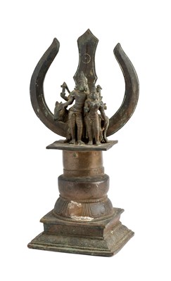 Lot 80 - A SHRINE DEPICTING SIVA AND PARVATI